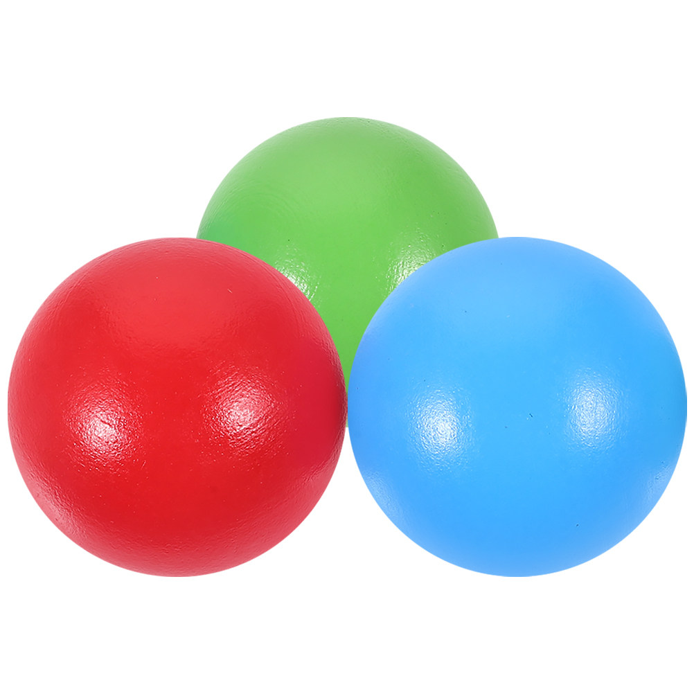 Croquet Set Lawn - 3Pcs Wooden Croquet Ball Set Friendly