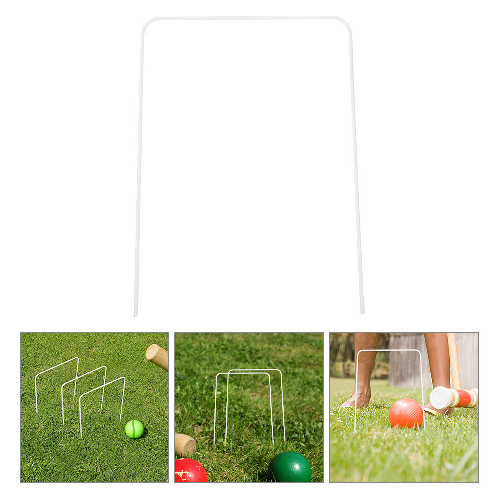 Croquet Set Lawn - 8Pcs Croquet Metal Replacement Hoops Set