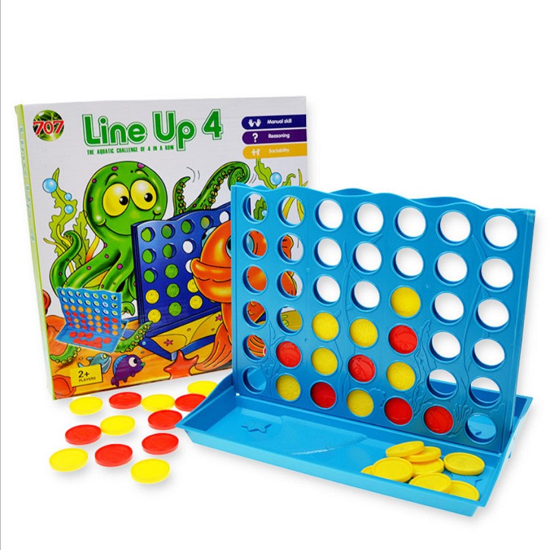 Party Games Kids Indoor - 3D Four-in-a-Row Board Game for Kids