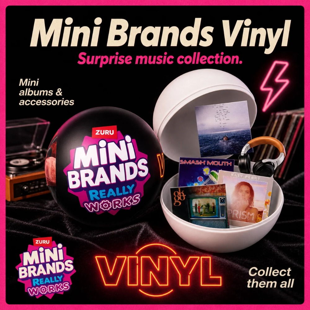 Party Games Music - ZURU Mini Brands Vinyl Surprise Ball