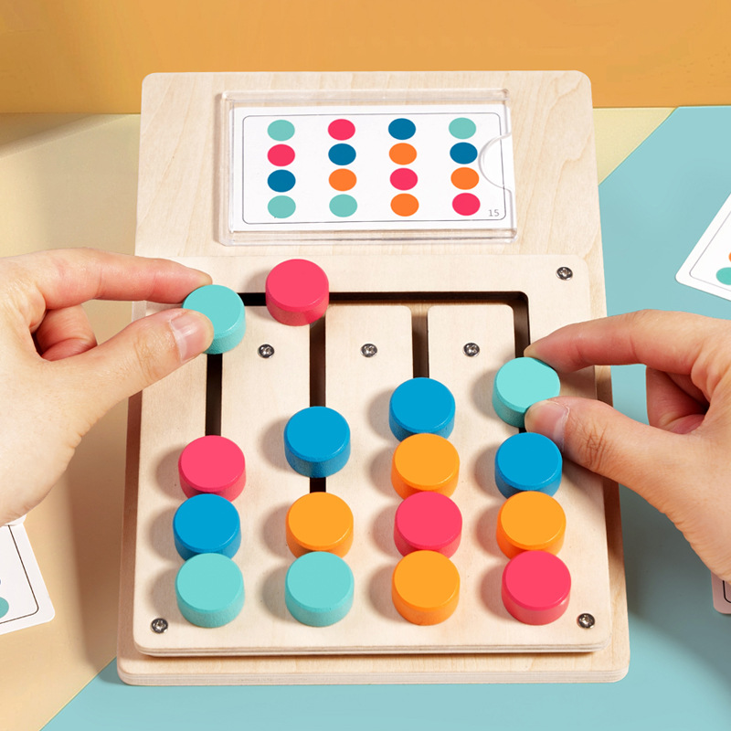 Party Games Kids Indoor - Kids Montessori Color Shape Matching Cognition
