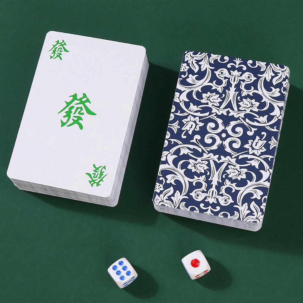 144 Cards Mahjong Set with 2 D - Party Games At Home review and price