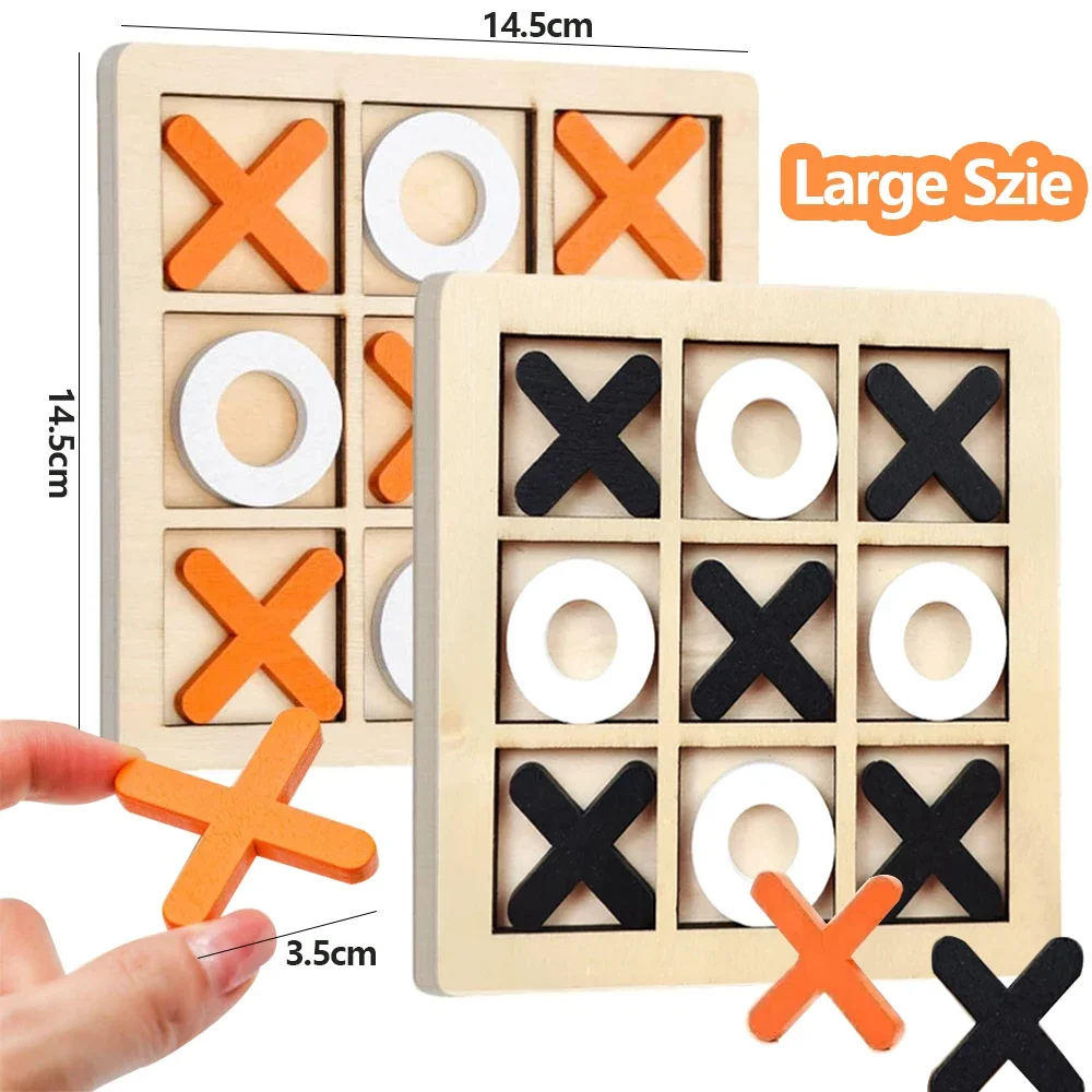 Wooden XO Tic Tac Toe Game Min - Party Games Kids Indoor review and price