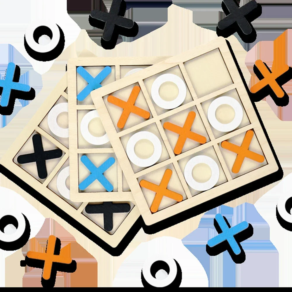 Wooden XO Tic Tac Toe Game Min - Party Games Kids Indoor review and price