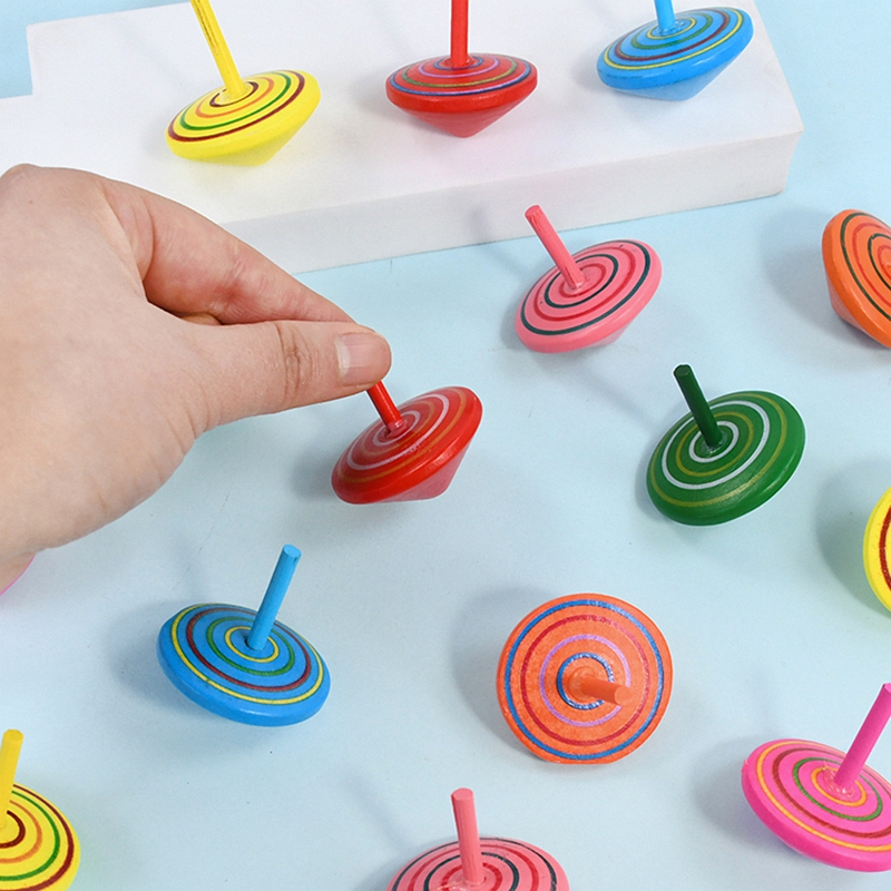 10/20Pcs Colorful Wooden Gyro  - Party Games Adult Birthday review and price