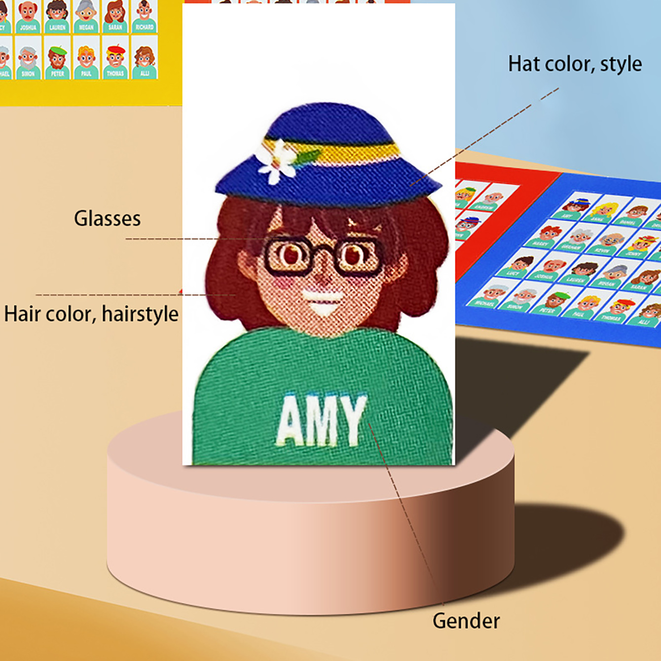 Family Guessing Board Game Who - Party Games Kids Indoor review and price
