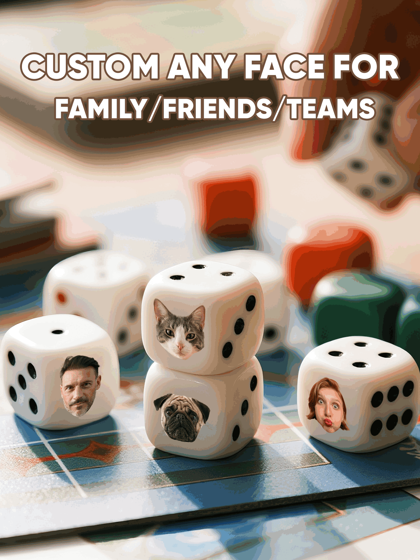 Custom Face Dice Personalized  - Party Games For Adults review and price