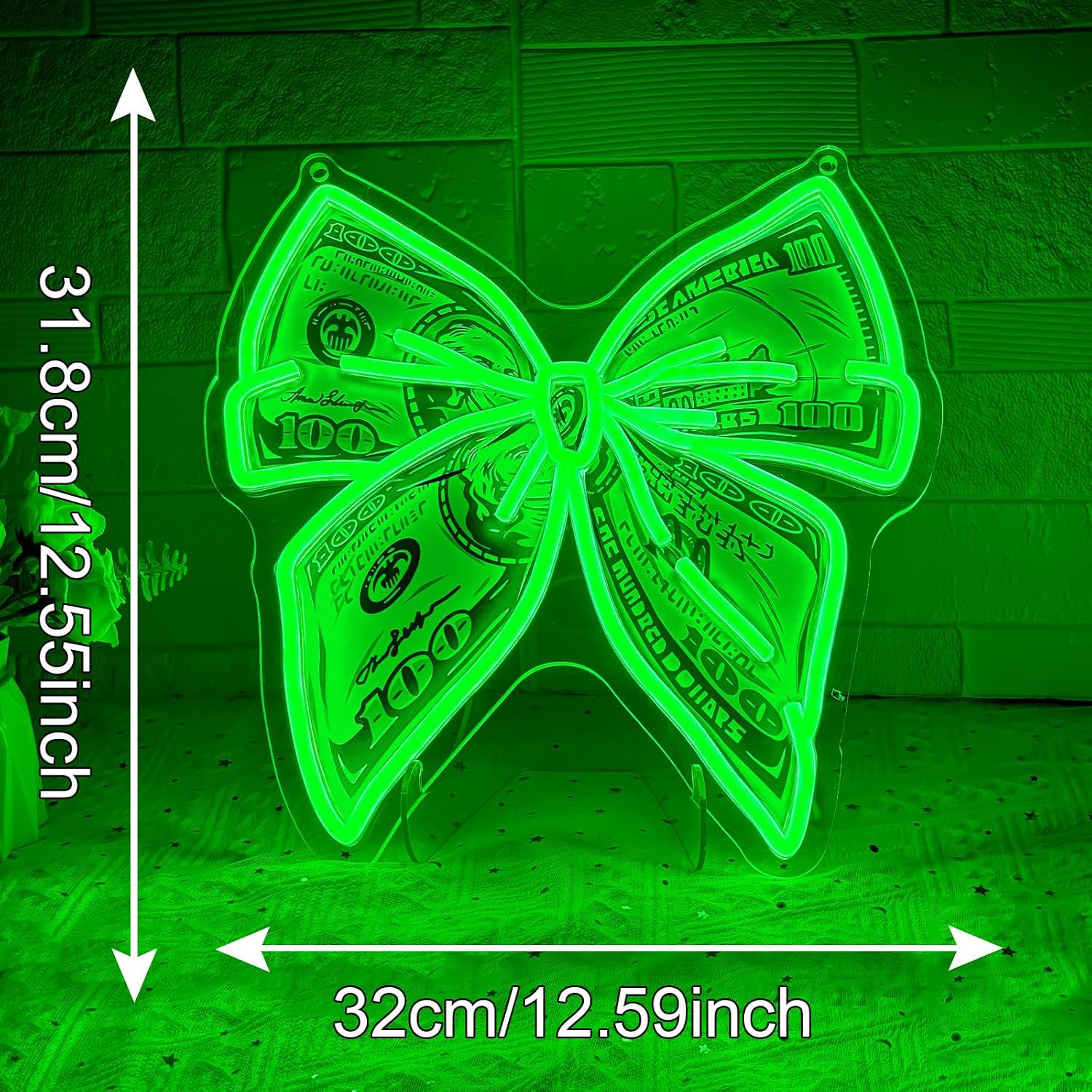 Money Neon Sign USB Powered LE - Party Games Shop review and price
