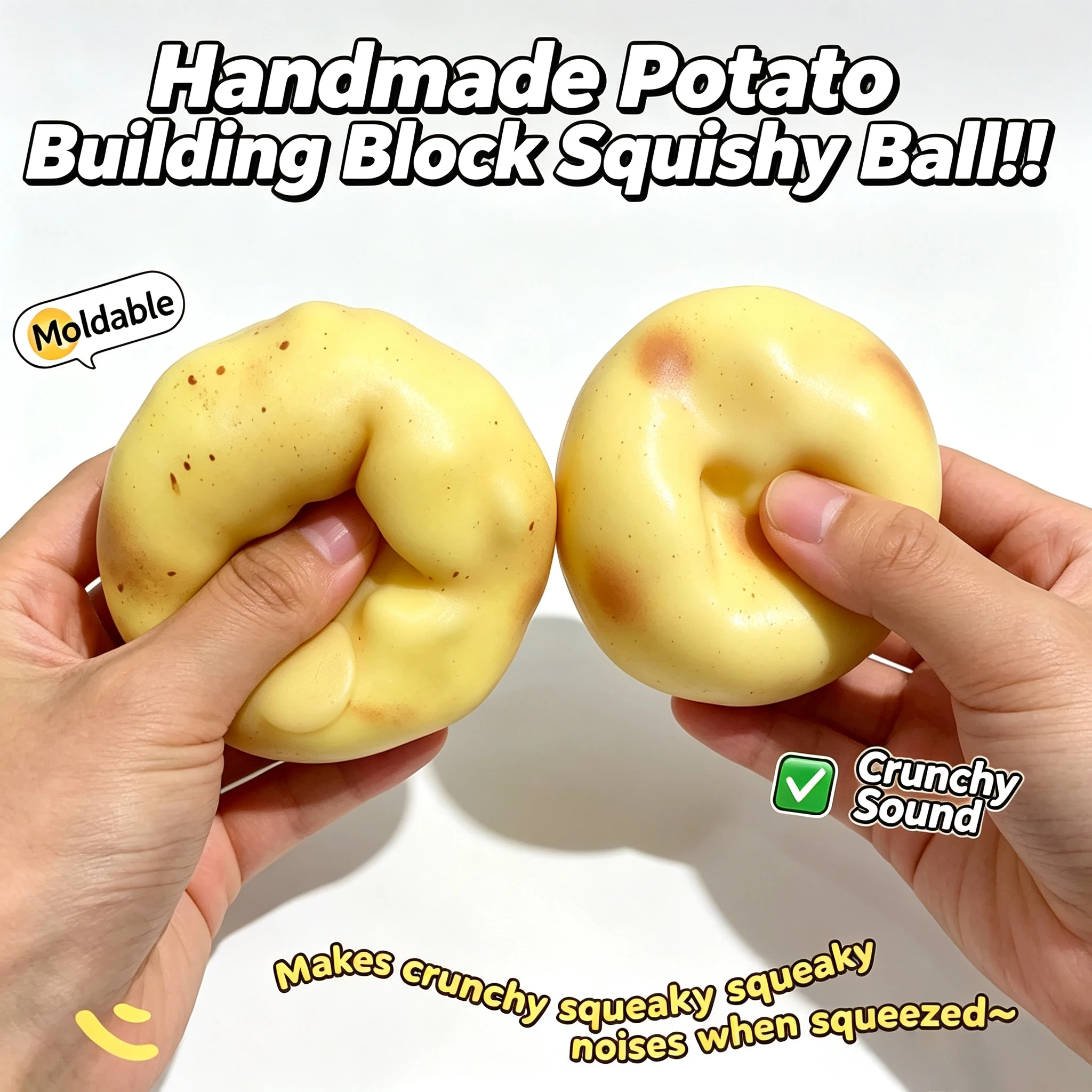 Crunchy Potato Squishy Stress  - Party Games For Adults review and price