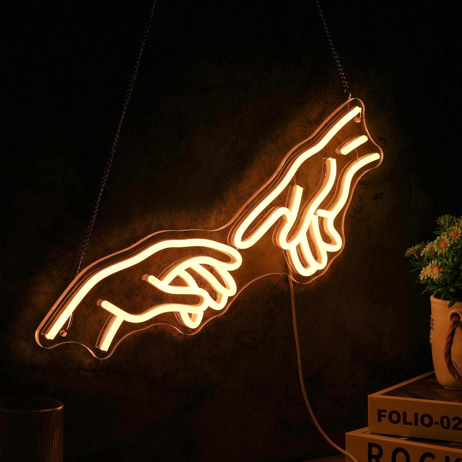 Hands Of God Gesture Neon Sign - Party Games Shop review and price