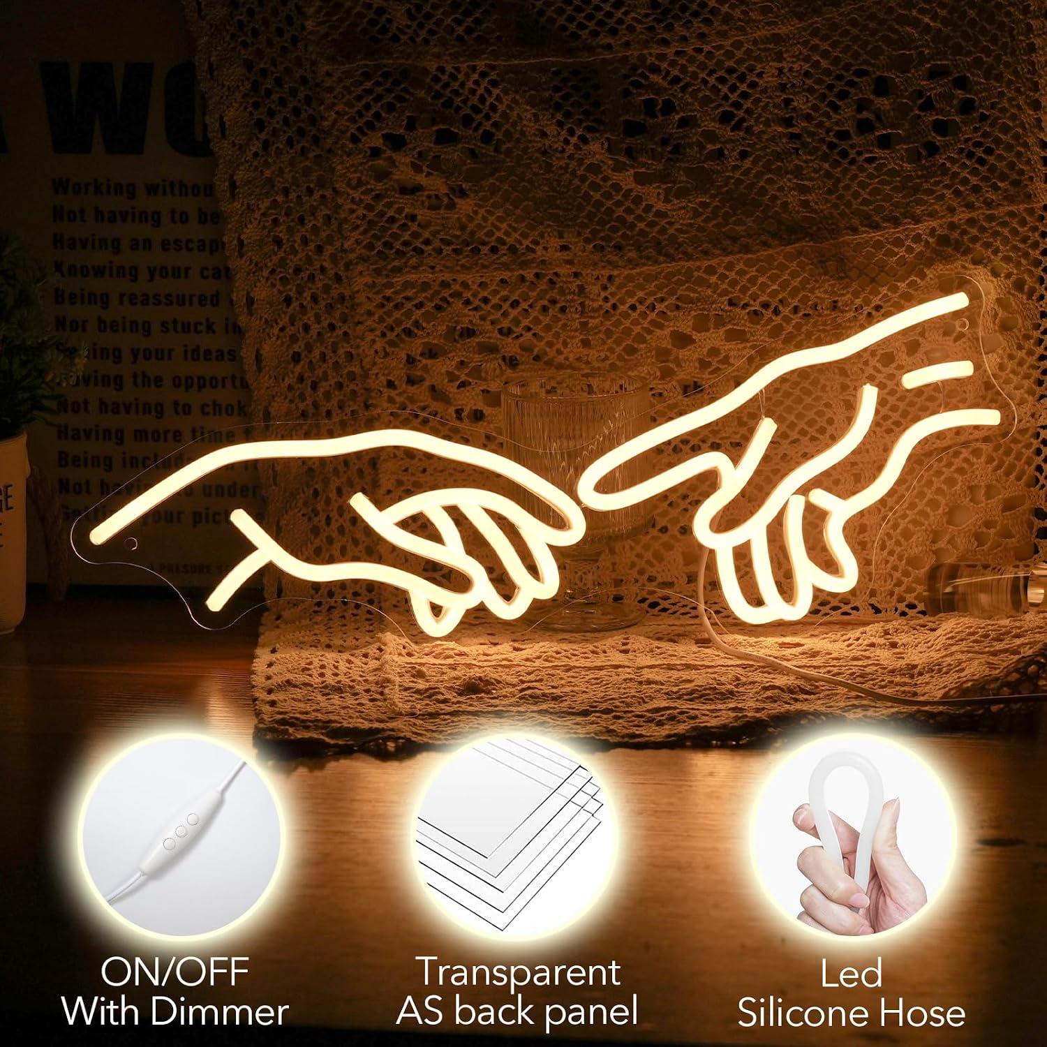 Hands Of God Gesture Neon Sign - Party Games Shop review and price