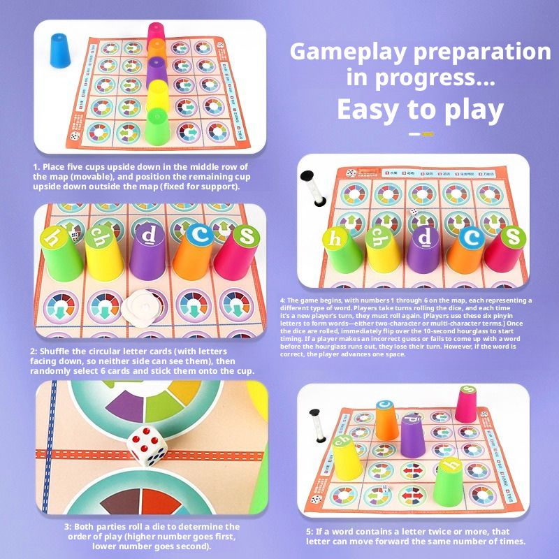 Hot Kids Chinese Pinyin Matchi - Party Games Kids Indoor review and price
