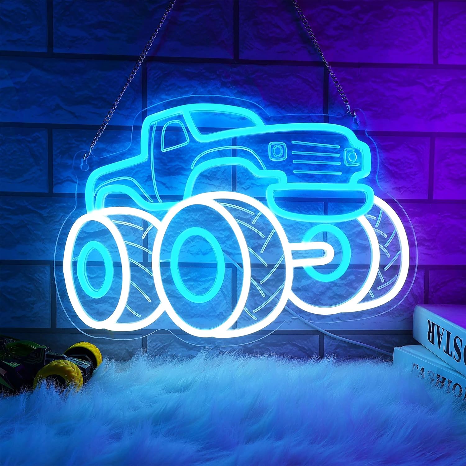 Truck Neon Sign USB Dimmable L - Party Games Shop review and price
