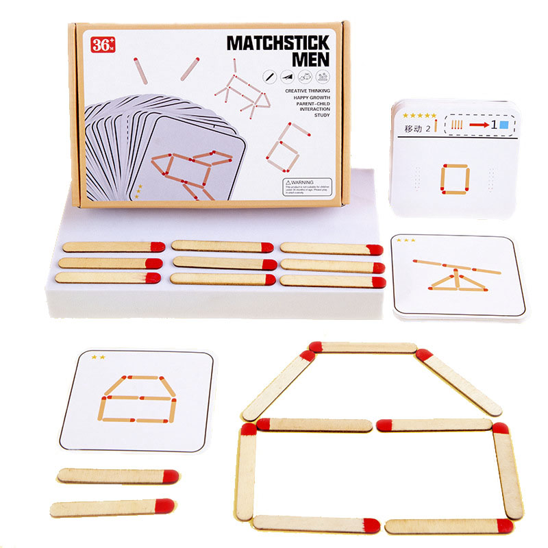 Montessori Matches Puzzles Gam - Party Games Kids Indoor review and price