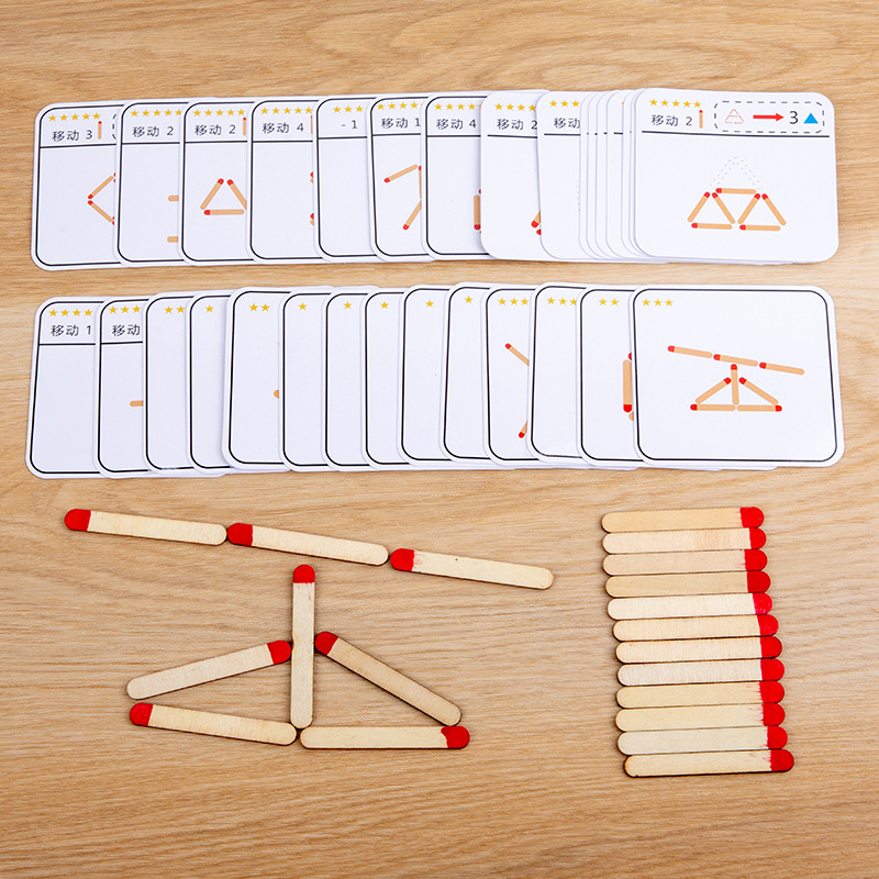 Montessori Matches Puzzles Gam - Party Games Kids Indoor review and price
