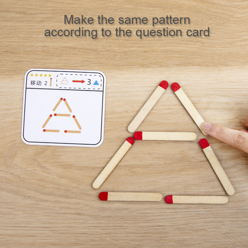 Montessori Matches Puzzles Gam - Party Games Kids Indoor review and price