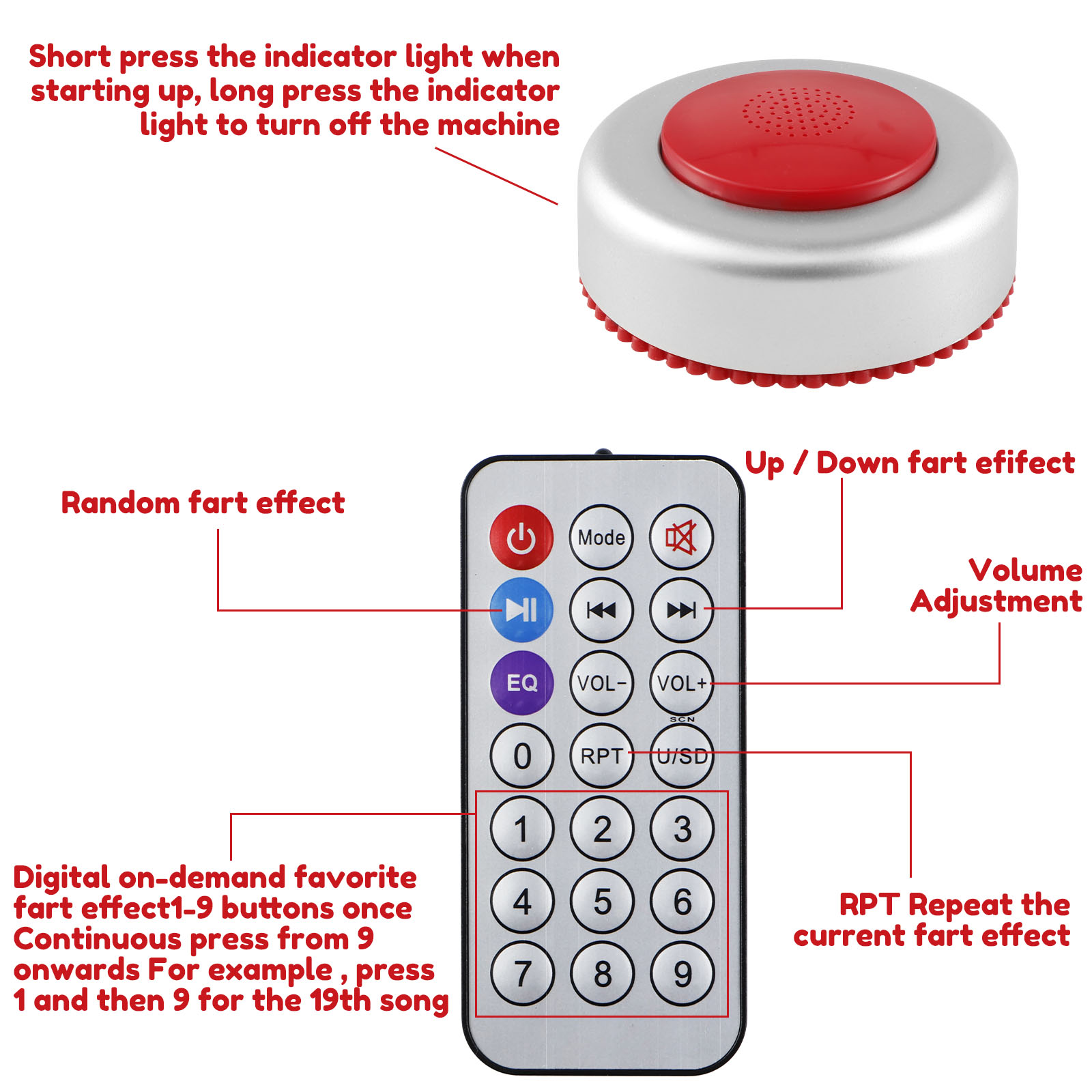Funny Sound Effects Machine Re - Party Games Adult Birthday review and price