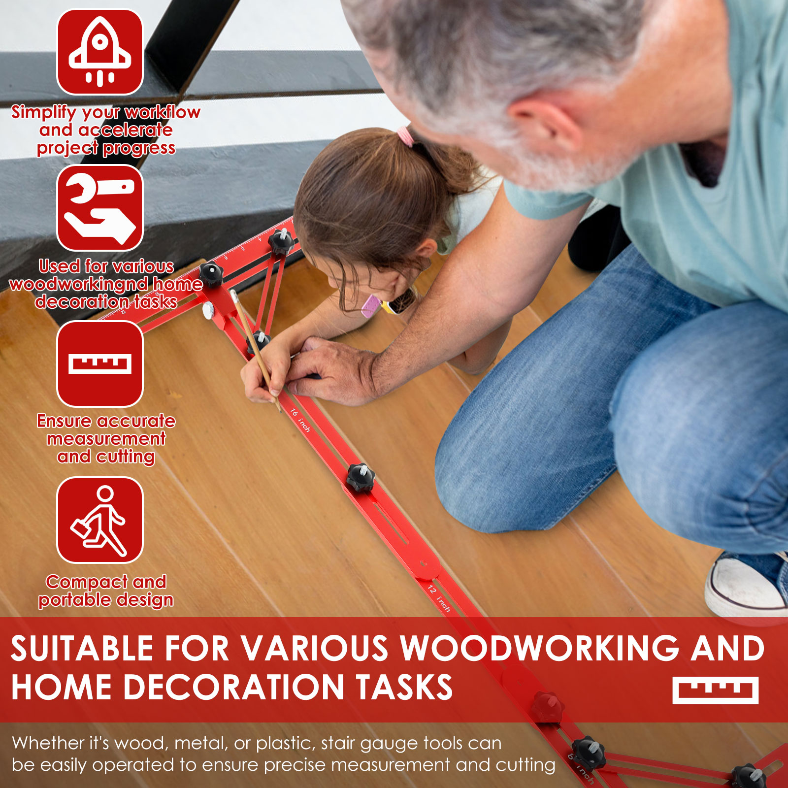 Stair Tread Template Tool Alum - Ladder Toss Set review and price