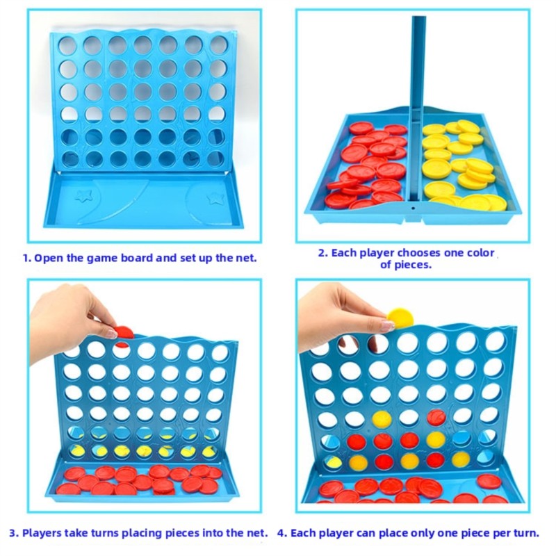 3D Four-in-a-Row Board Game fo - Party Games Kids Indoor review and price