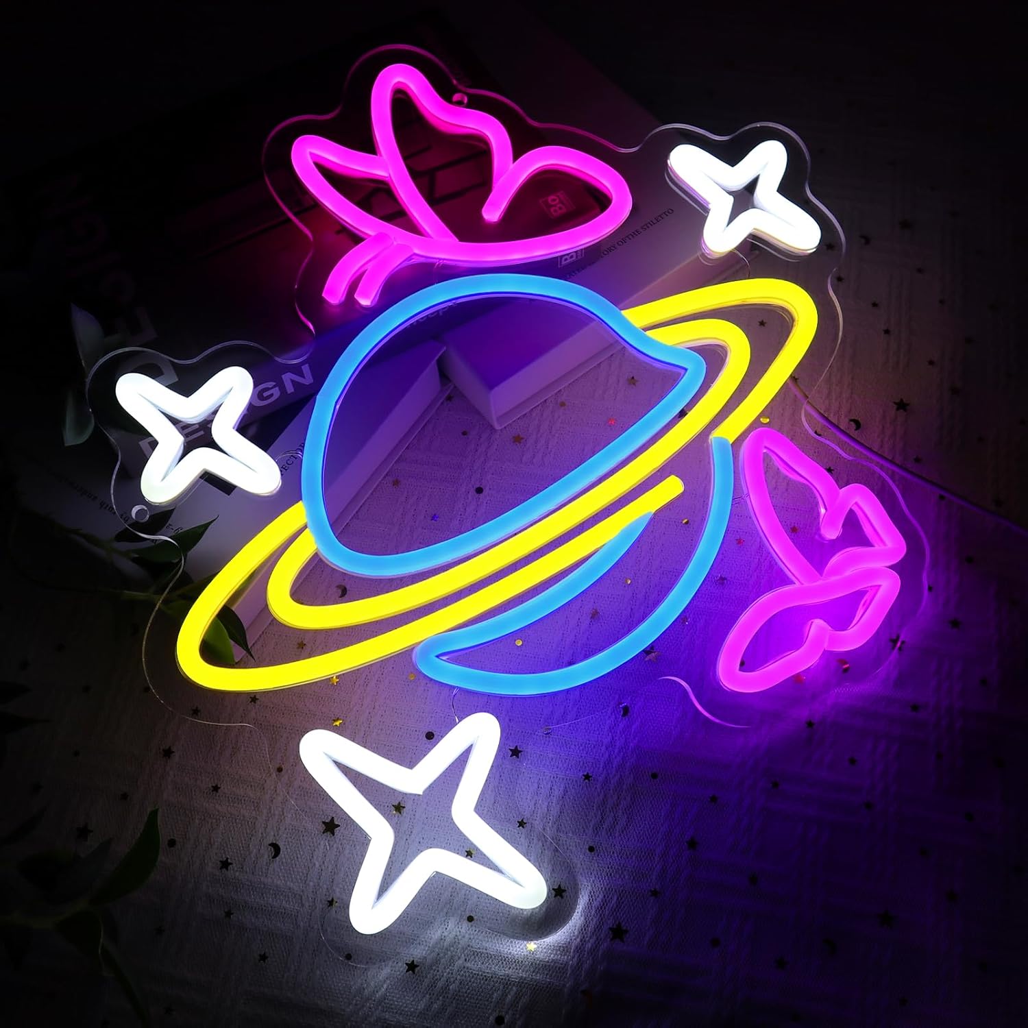 Planet Butterfly Star Neon Sig - Party Games Shop review and price