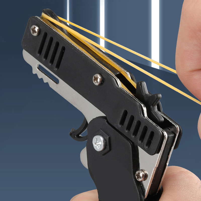 Mini Keychain Rubber Band Gun  - Party Games Quiz review and price