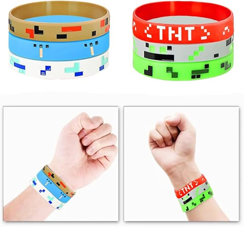24pcs Pixelated Theme Bracelet - Party Games Adult Birthday review and price