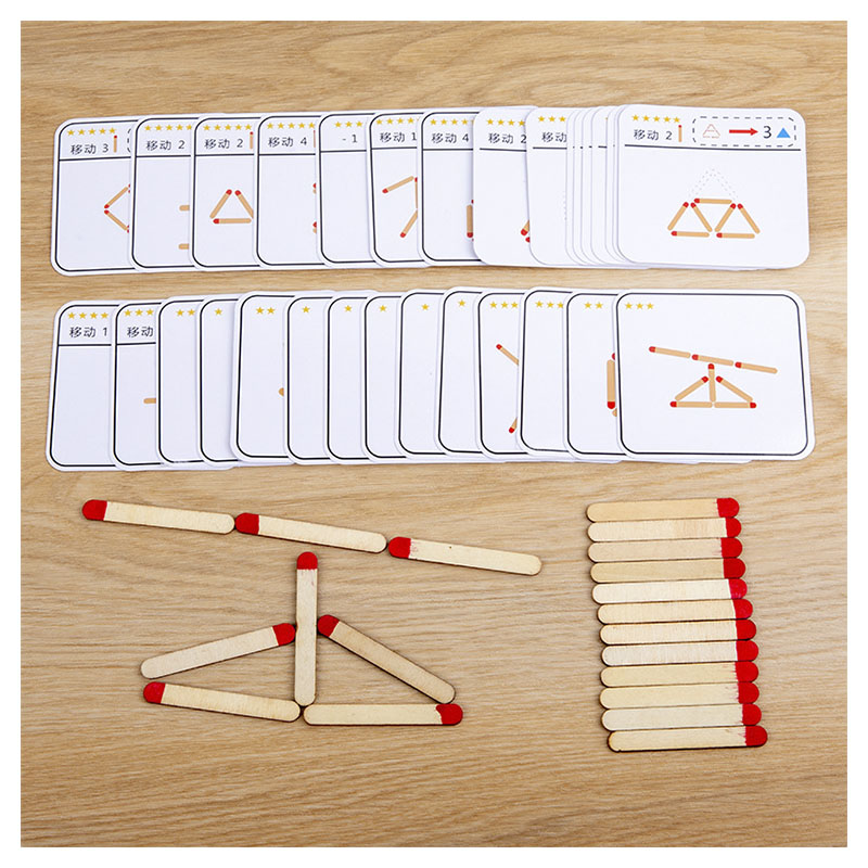 Montessori Matches Puzzles Gam - Party Games Kids Indoor review and price