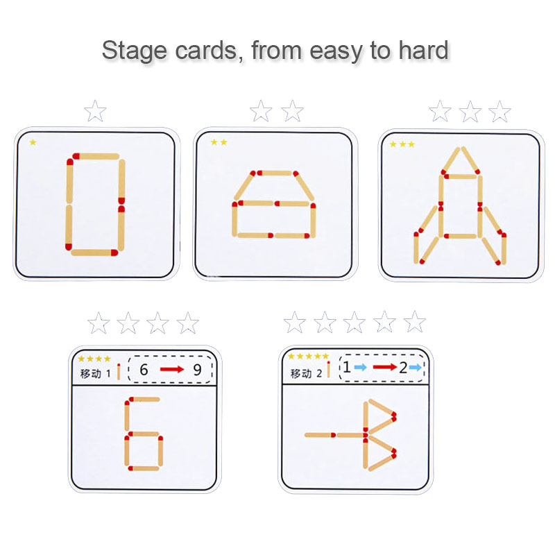 Montessori Matches Puzzles Gam - Party Games Kids Indoor review and price