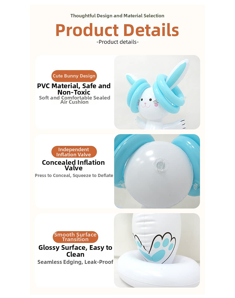 Easter Inflatable Bunny Ring T - Party Games Kids Indoor review and price