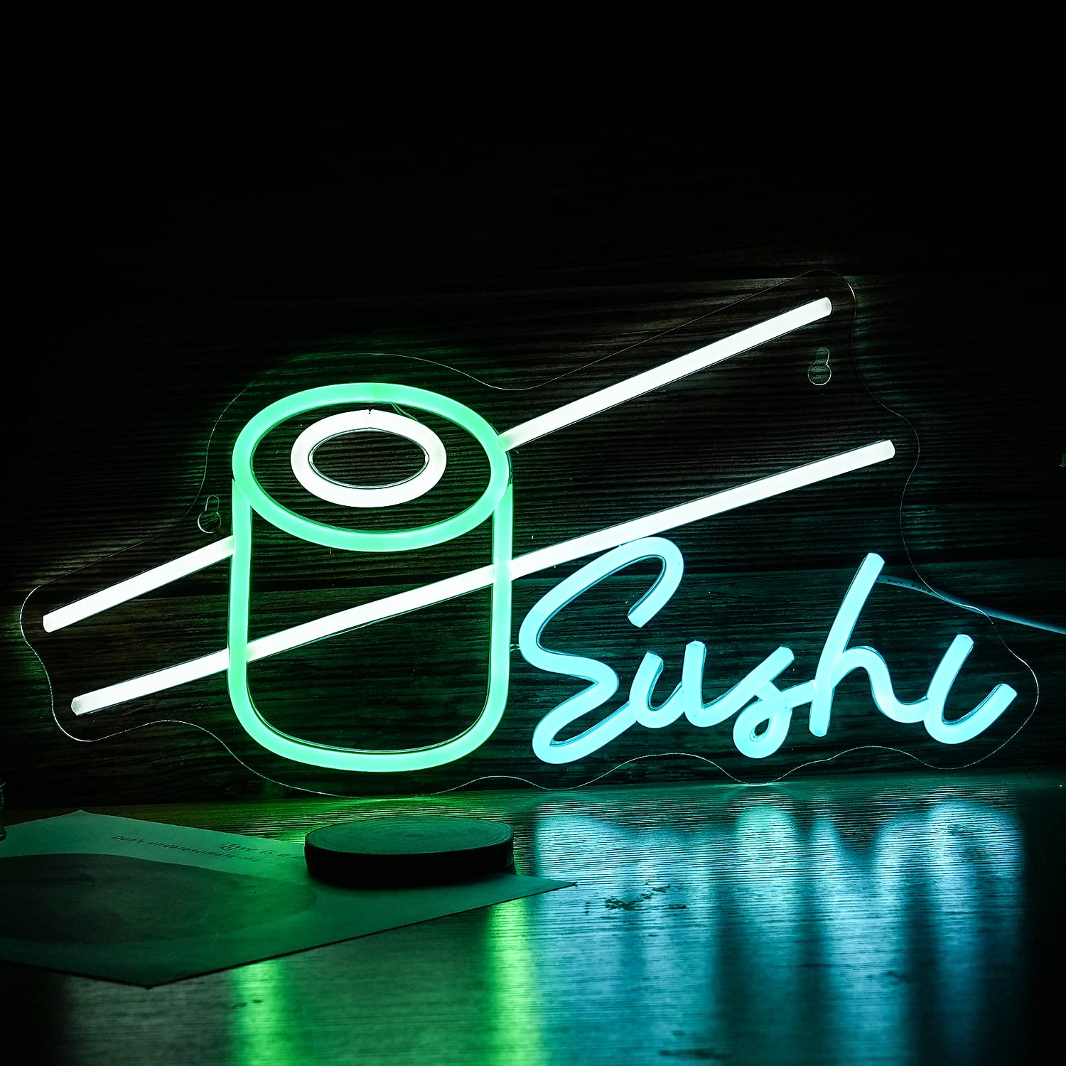 Sushi Neon Sign Bar Wine Glass - Party Games Shop review and price