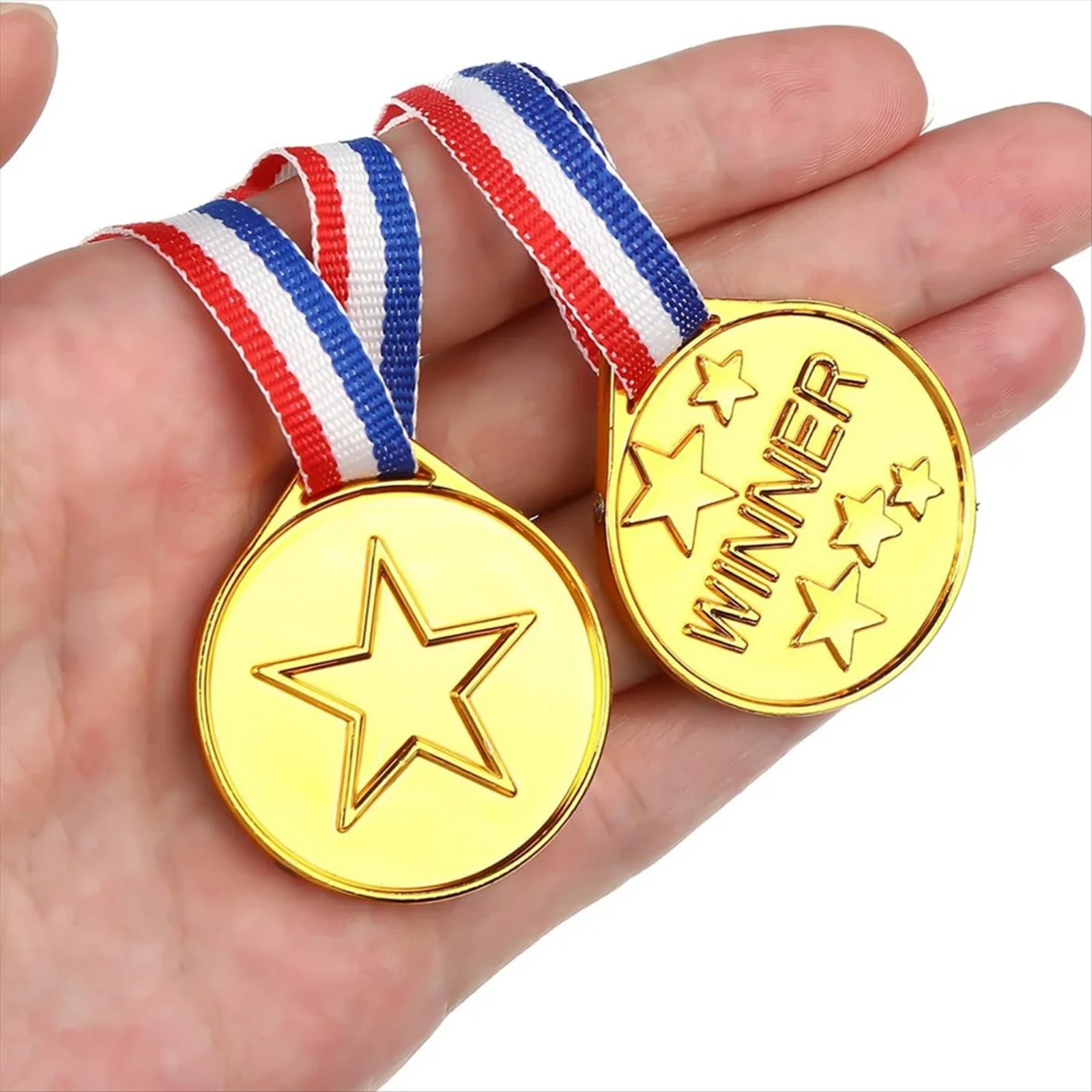 30Pcs Plastic Gold Winners Med - Party Games Quiz review and price